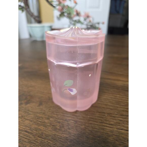 Fenton 3.5" Pink Satin Trinket Box Floral Design Handpainted In USA - Picture 2 of 16